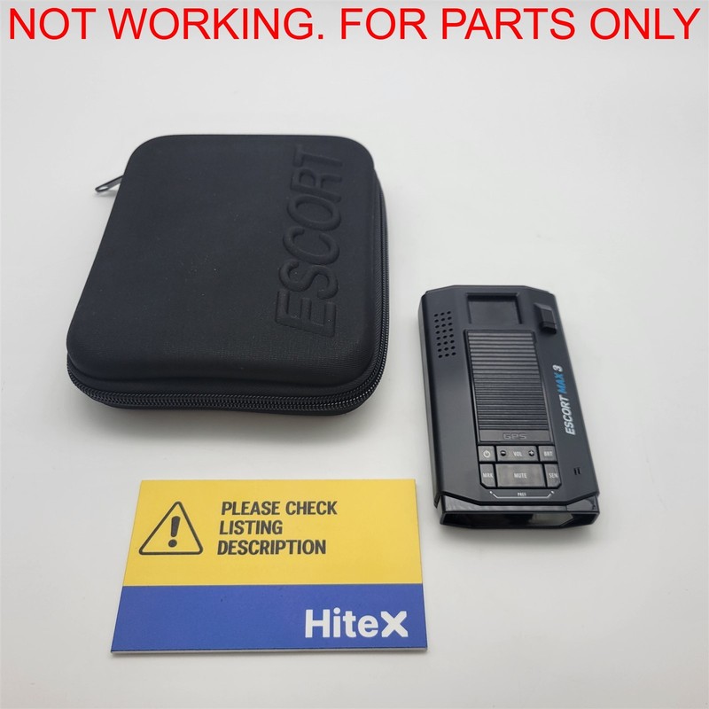 ESCORT MAX 3 Laser Radar Detector - Bluetooth [0100047-1] -NOT WORKING-