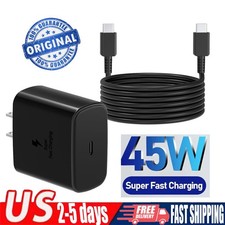 Original 45W Fast Charging Type C Wall Charger For Samsung A07 A17 A16 A36 A56