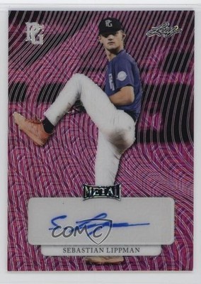 2023 Leaf Perfect Game National Showcase Metal 1/1 Sebastian Lippman Auto 1t8g