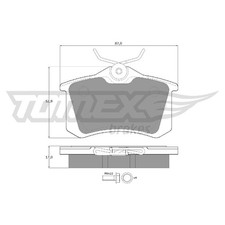 Satz Bremsbeläge Bremsklötze hinten für Skoda Fabia 1 6Y2 6Y3 6Y5 2 542 | 262