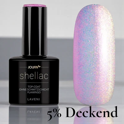 Jolifin UV Shellac Top Coat Flamingo Gel OHNE Schwitzschicht TPO FREI Spiegel