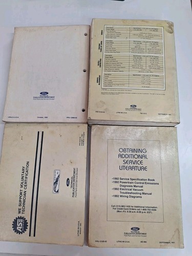 1992 FORD MUSTANG Service Shop Repair Workshop Manual Set OEM - Picture 11 of 11