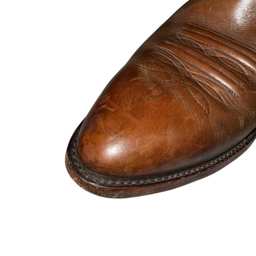 Nocona Hergestellt in den USA Herren Cowboystiefel Braun Größe 10D Ledersohlen EUC - Bild 5 von 11