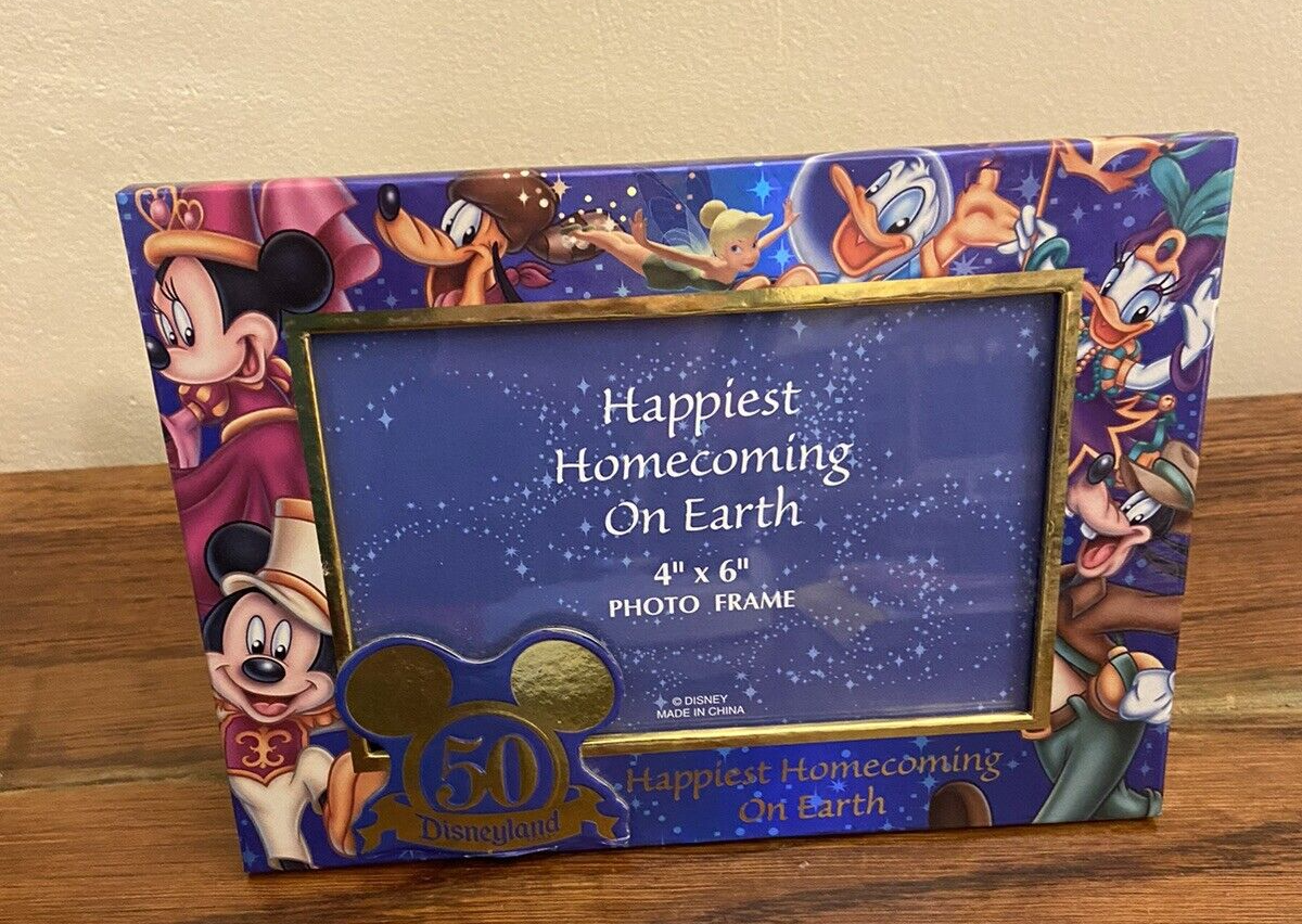ディズニー ミッキー&ミニー 50周年フォトフレーム 新品 人気 新品
