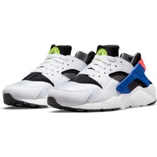 Nike Huarache Run GS DQ0975-100 White Bright Crimson Kids Boys Size 5.5Y 6Y 6.5Y