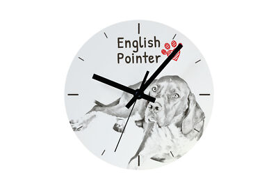 English Pointer I clock with a picture of a dog Art-Dog