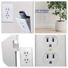 Hidden Wall Safe Outlet Discreet Storage for Valuables, Keys & Jewelry Safe Box