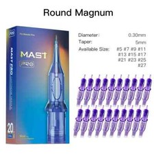 Round RM Sterilized Tattoo Needles Makeup Permanent Tattoo Cartridges 20pcs/box