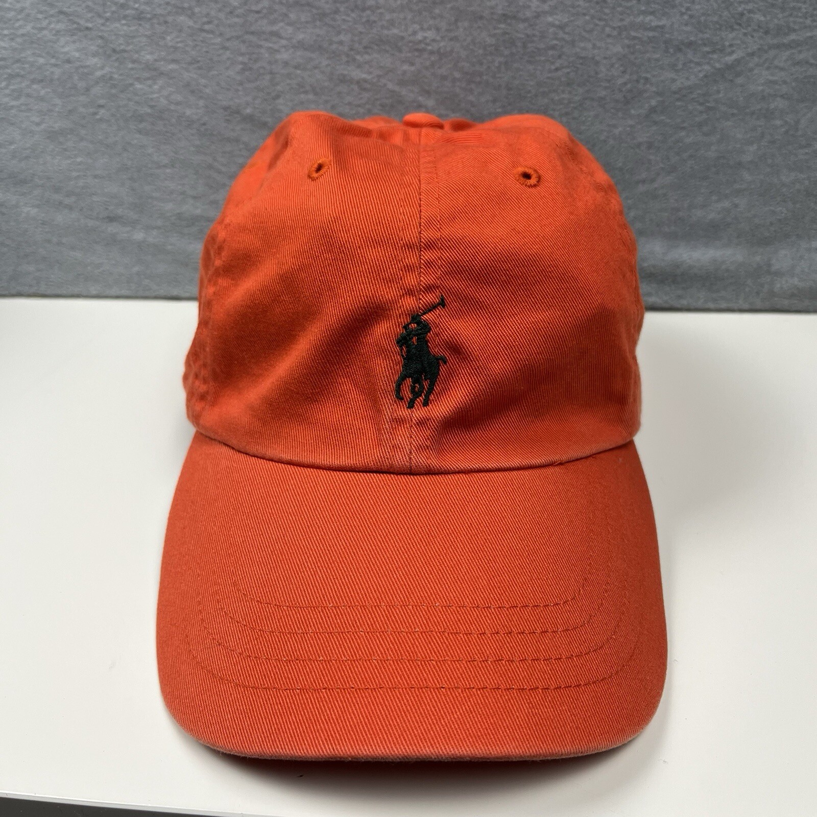 Polo Ralph Lauren Berretto Uomo Arancione Verde Pony Cappello Papà Logo Adulto Regolabile