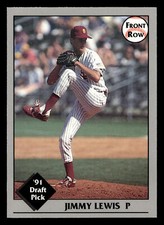 Jimmy Lewis 1991 Front Row Draft Picks #28 Florida State Seminoles MINORS ROOKIE
