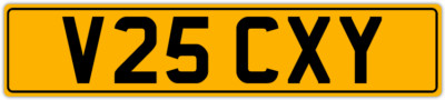   VICKY  VIC VICTORIA VICK VICKS PRIVATE REGISTRATION CAR NUMBER PLATE V25 CXY
