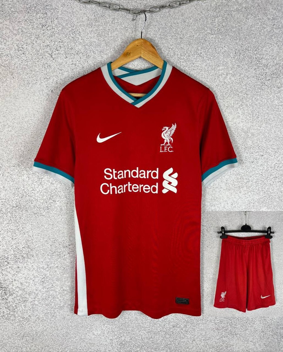 LIVERPOOL 2020 2021 HOME FOOTBALL SHIRT Nike SOCCER JERSEY +Shorts