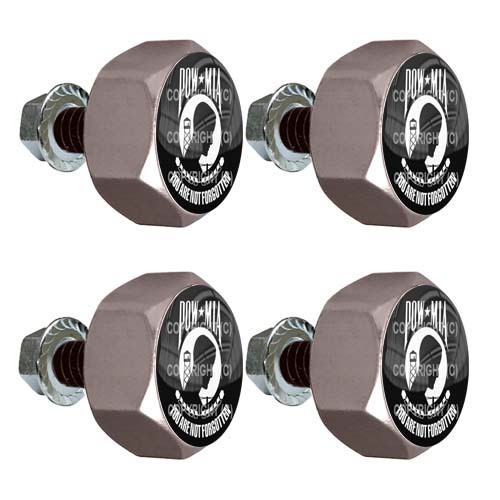 Dice License Plate Bolts - Black