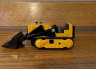 Vintage Tiny-Tonka Bulldozer Front End Loader Pressed Steel Orange