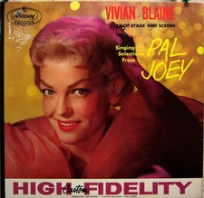 LP: Vivian Blaine / Pal Joey & Annie Get Your Gun (MONO Mercury MG-20321; US)