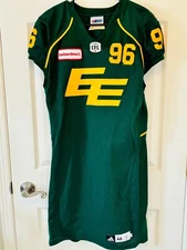 Circa 2019 Mike Moore CFL Football Edmonton Eskimos Game Worn Signature Jersey