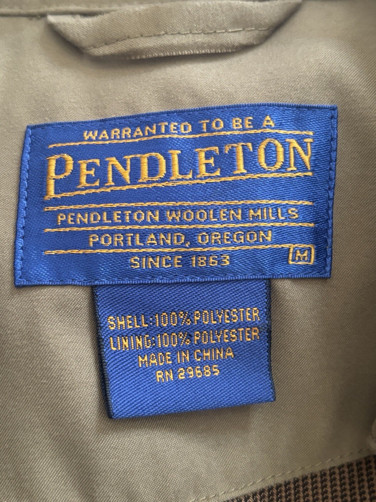 Pendleton Men’s Lightweight Zip Front Lined Bombe… - image 11