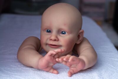 24inch Vinyl Reborn Baby Dolls kit Zoe Already Painted Puppe Parts w/ Cloth Body