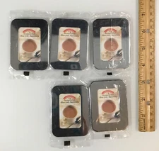 5 PHOTO PICTURE HOLDER FRAMES MAGNET GENERAL FOODS INTERNATIONAL COFFEE SILVER