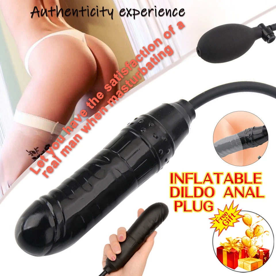 Extra Enorme Inflable-Consolador Bomba Pene Anal Butt Plug Estimulador Punto G Juguetes Sexuales Foto 2 de 4