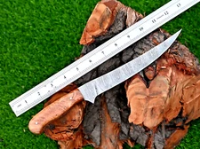 Custom Handmade Forged Damascus Steel Fillet Chef Knife 2805