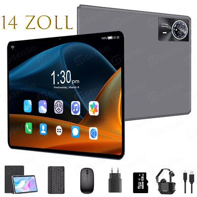 2025 Tab Gaming Android14 Tablet 24GB RAM 256GB 14Zoll Tablet SIM2 LTE 5G Tablet