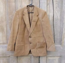 Vintage Tan Suede Sport Coat Blazer Royal Guild