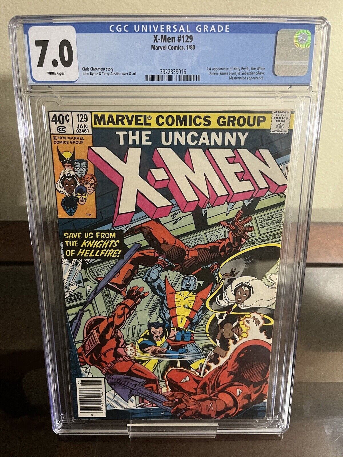 Uncanny X-Men #129 CGC 7.0. First Appearance Of Kitty Pryde, Emma Frost, S. Shaw