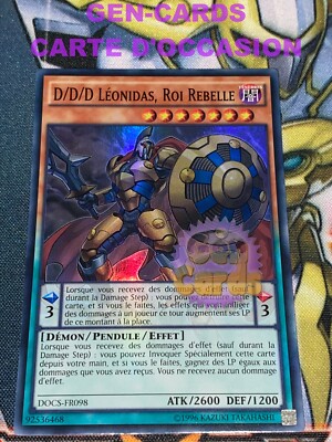 Yu Gi Oh Karte D/D/D LEONIDAS, REBELLISCHER KÖNIG DOCS-FR098