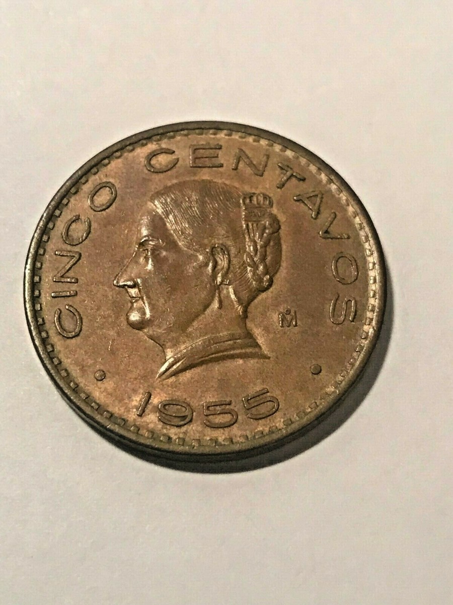 1955 Mexico 5 Centavos XF+ #17125 | eBay