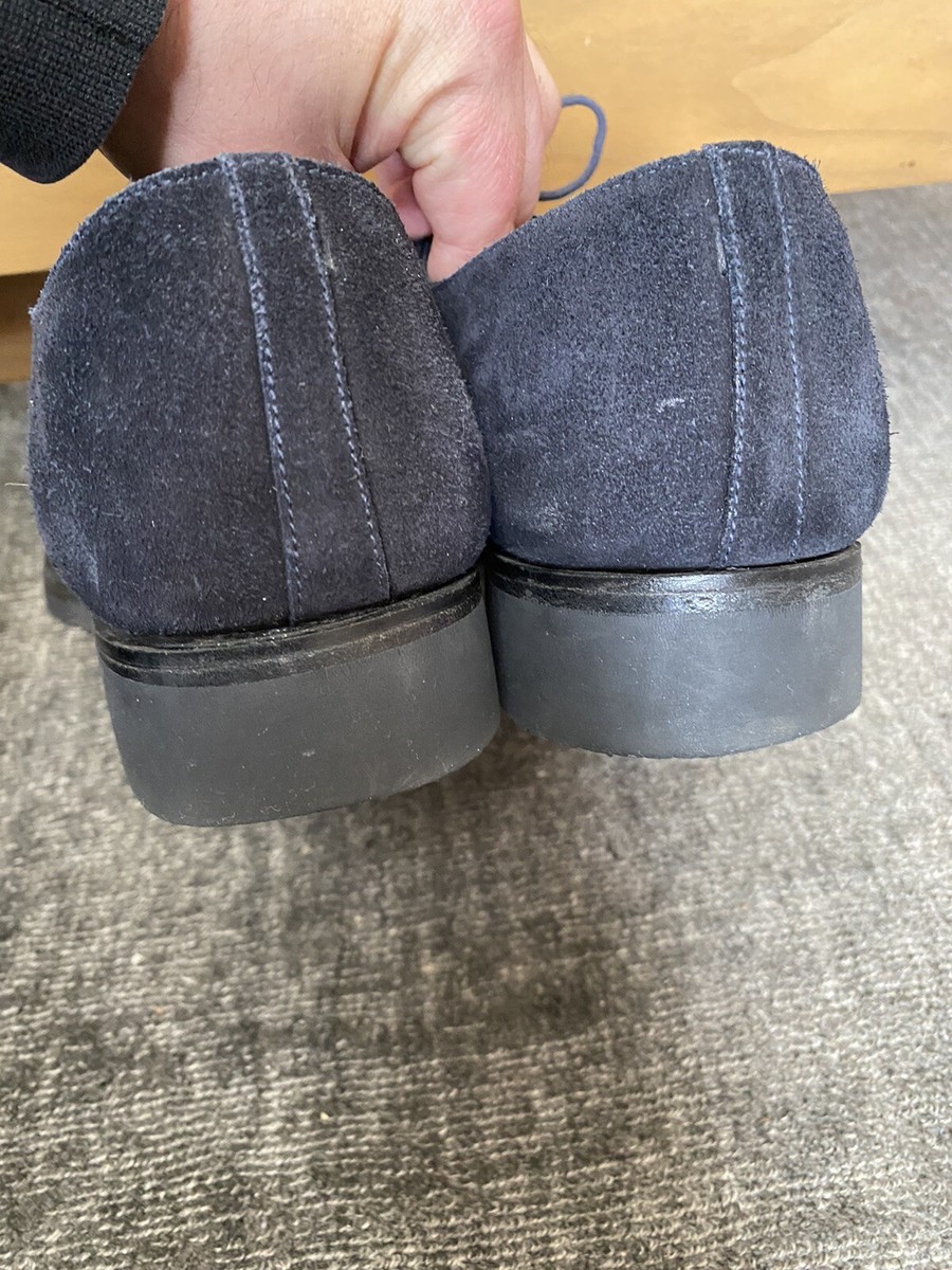 J.M. Weston 300 Navy Suede Oxfords Men's Sz 8UK | eBay