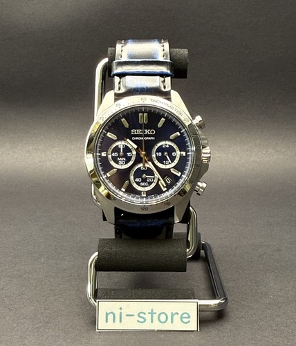 Seiko Spirit 8T63-00D0 Chronograph Quartz Blue Dial Mens Watch in Box - Rank A - Picture 2 of 24