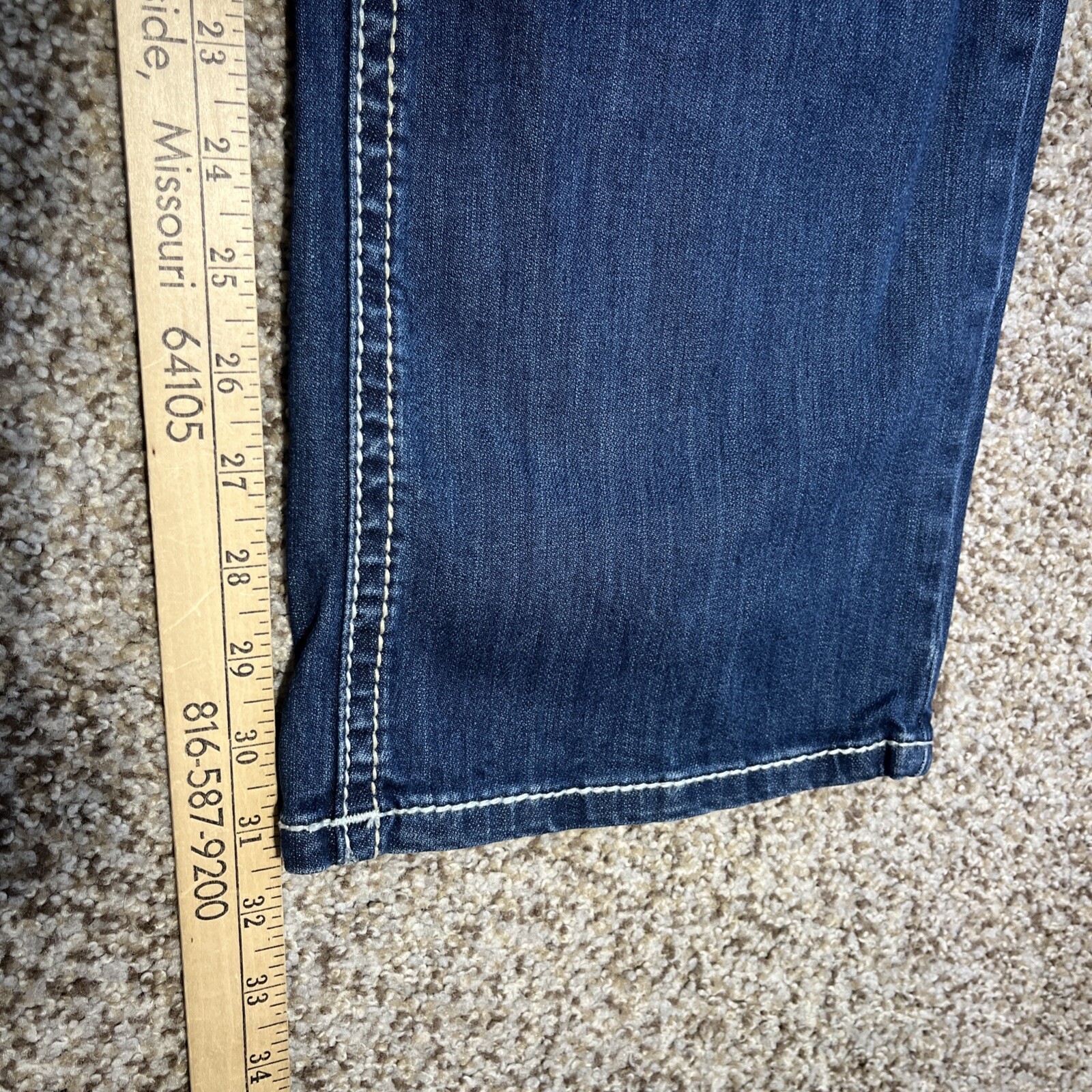 Rock & Roll Denim Jeans Double Barrel Straight Relaxed Straight Leg 32 X 31.5 - View 9