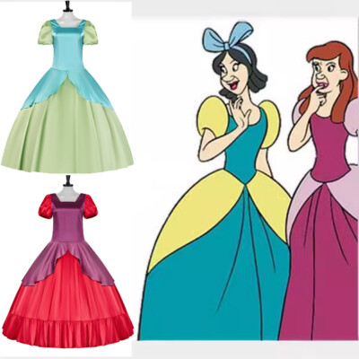 Cosplay Cinderella Sister Drucilla Anastasia Princess Dress