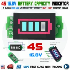 Li-ion 4S 16.8V 4 Block Lithium Power Module Battery Capacity LED Display Tester