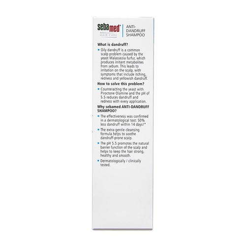 Sebamed Shampoo Equilibrante Cuoio Capelluto Antiforfora per Capelli Grassi e Cuoio Capelluto Squamoso 200 ml - Foto 2 di 5