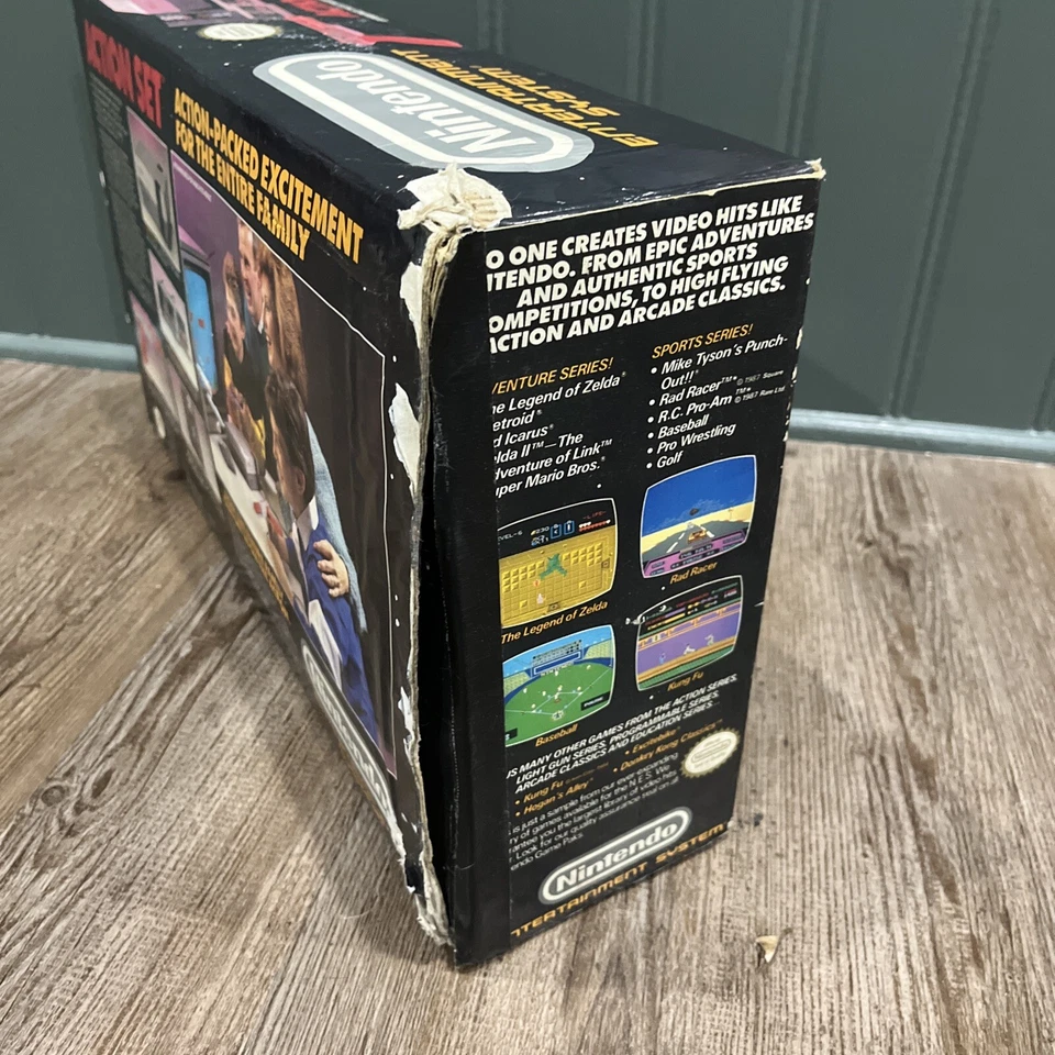 Juego de acción OEM Nintendo Entertainment System NES consola cubierta de control SOLO EN CAJA Foto 3 de 4