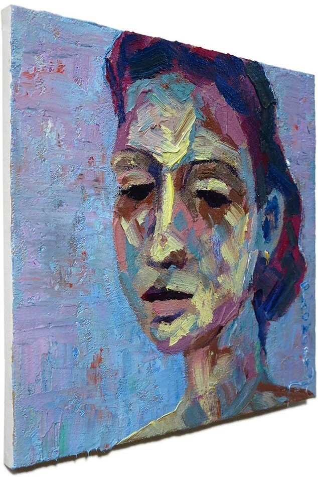 PINTURA AL ÓLEO ORIGINAL█IMPRESIONISMO VINTAGE█ARTE REALISTA FIRMADO█EXTRACTO EXTRAÑO Foto 2 de 4