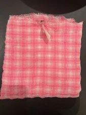 NWT JCrew Scarf / Shaw Hot Pink Checkered Pattern 