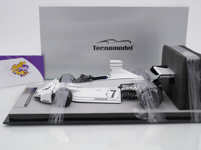 Tecnomodel Brabham BT44 #7 USA GP 1974 - Maquette Voiture F1 1/18 - Blanche TM18-274A