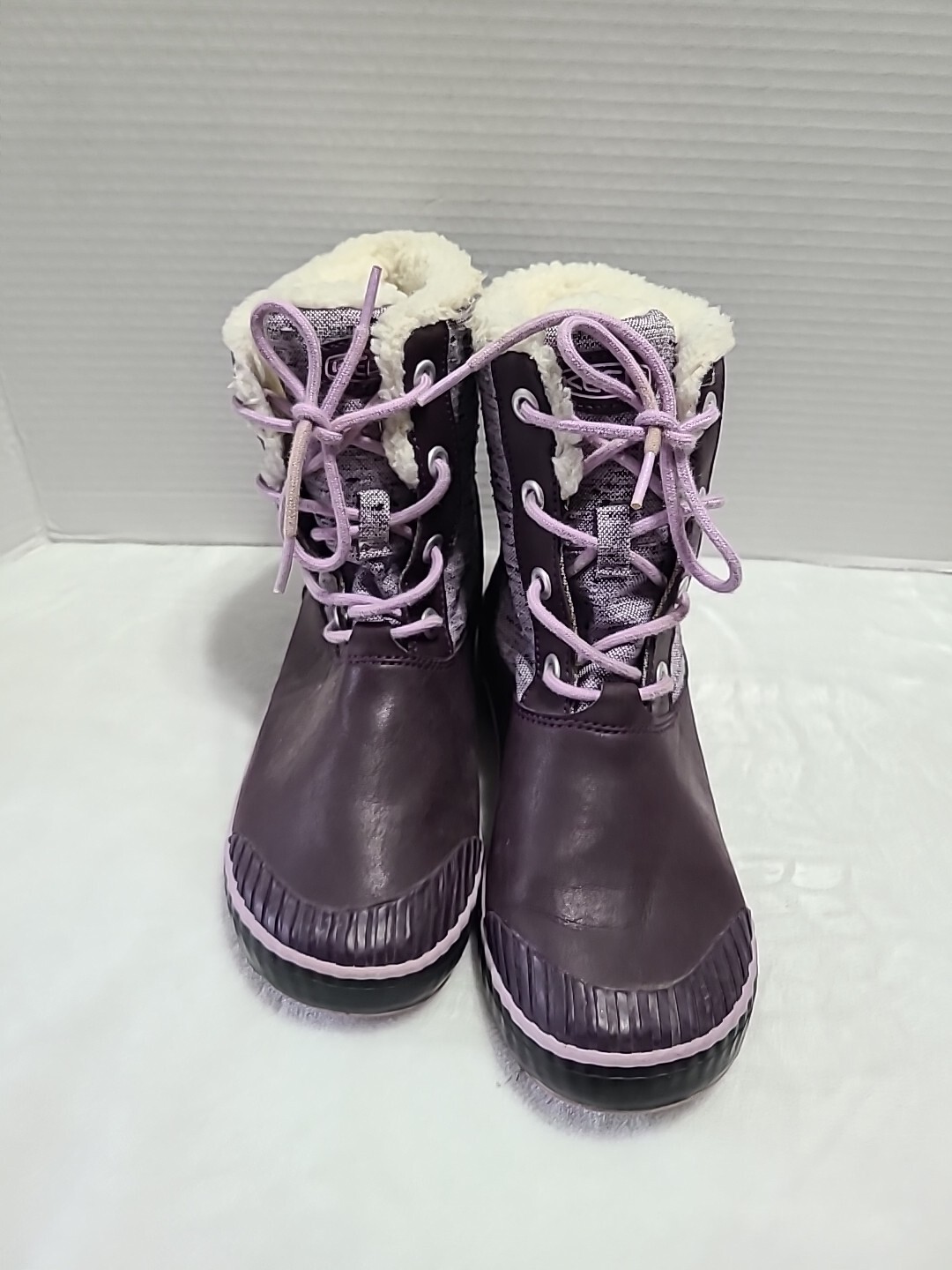 Stivali isolati impermeabili KEEN Elsa lilla prugna viola giovani taglia 4