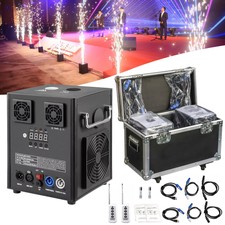 2pcs Cold Spark Stage Firework Machine Dmx Stage Effect Machine For Party W/case