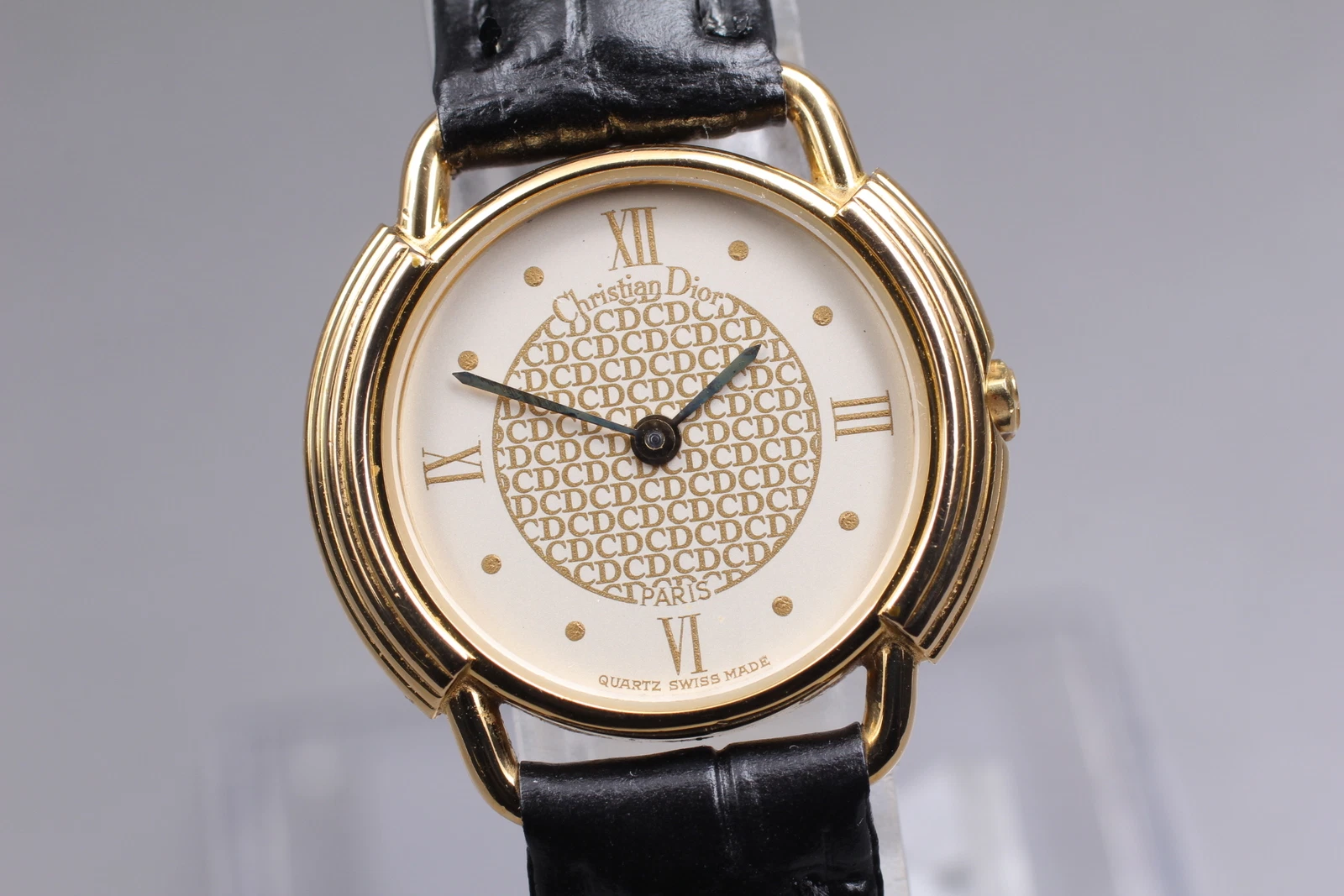 [Presque comme neuve] Montre femme vintage Christian Dior 58.121 à quartz romaine or déposée