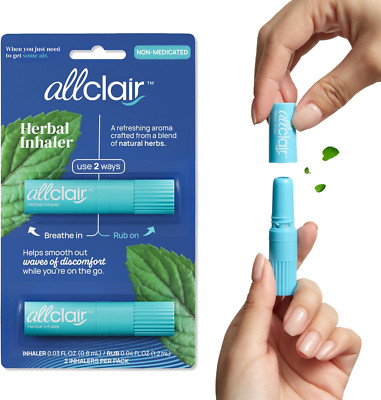 Herbal Inhaler - Natural Non-Medicated Relief for Nausea, Motion and Morning Sic