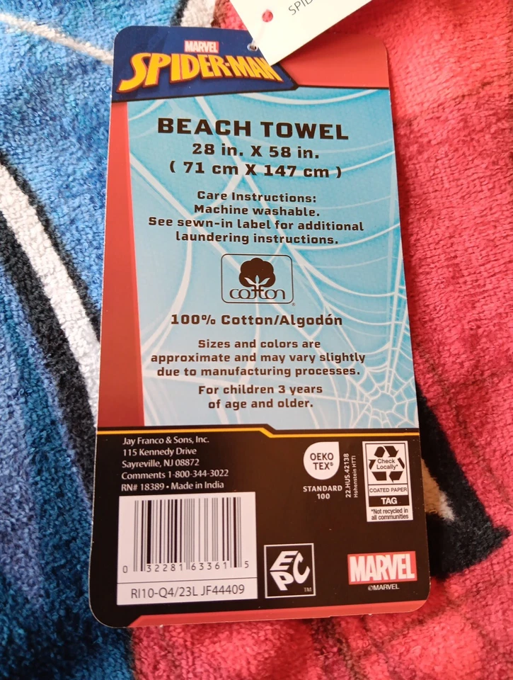 Spider-Man Go Spidey Kids Beach Towel - Image 2 of 3