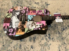 🚨Rare TAYLOR SWIFT Signed CUSTOM FULL SIZE Acoustic Guitar Country  JSA 🚨🚨🎸