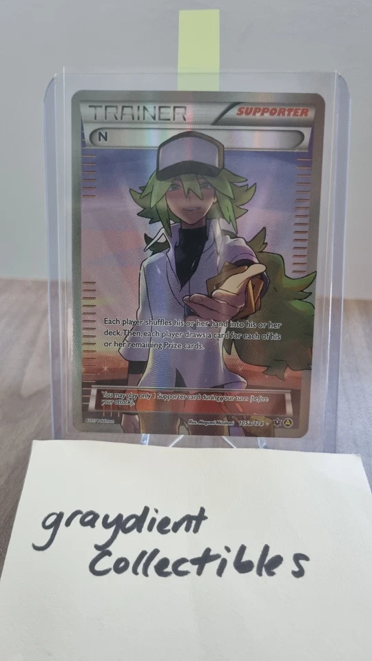 Pokémon TCG N (Supporter) Alternate Full Art Promo Card 105a/124 Holo Full Art - Image 3 of 4