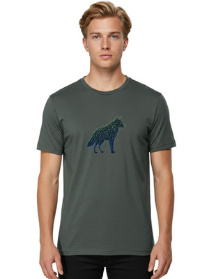 Wolf Mens Graphic Tee, 100% Cotton, Casual Summer Wear