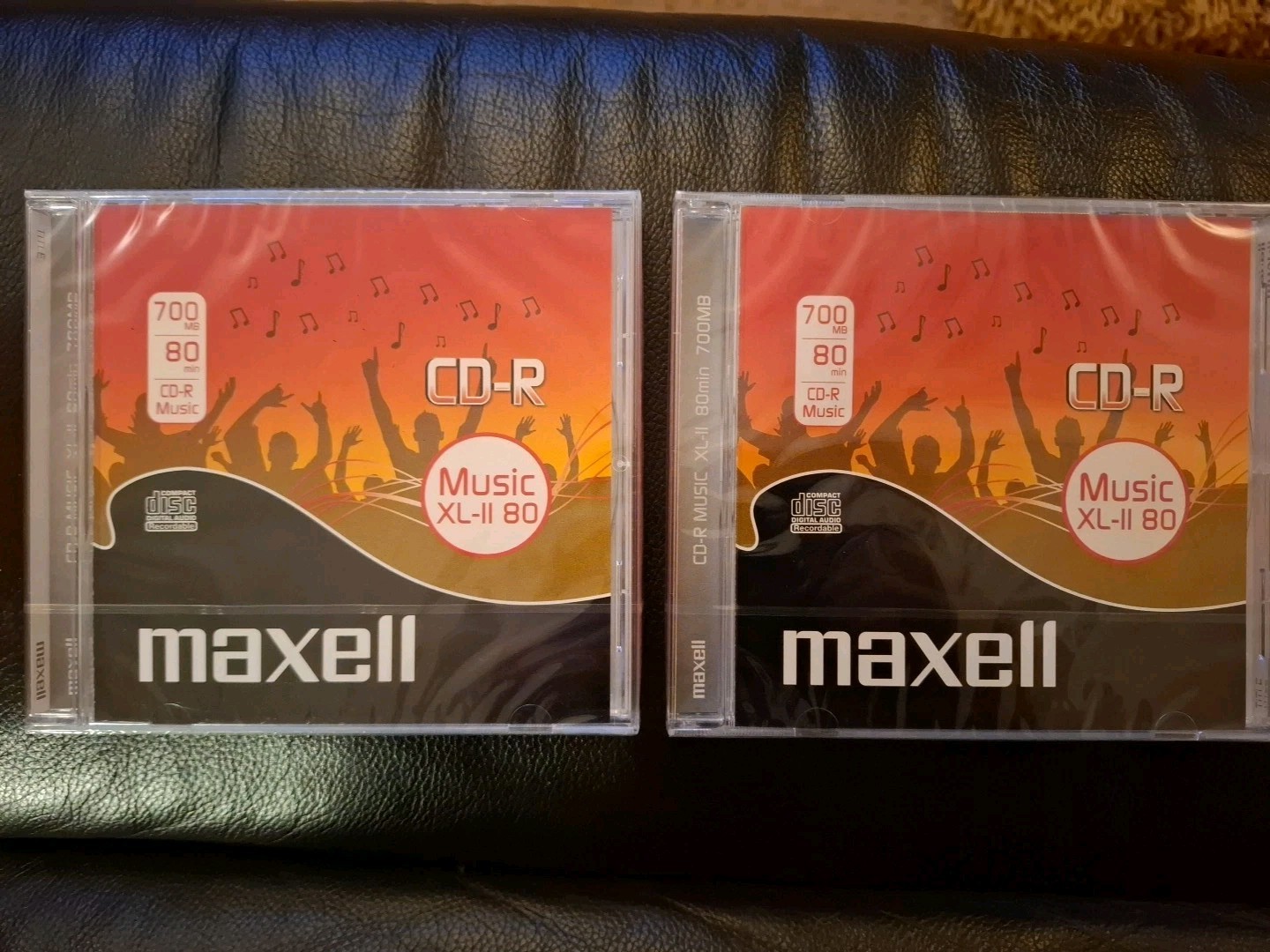 2 Maxell CD-R80 XL-II 80 Mins Music Audio Blank Recordable Disc CD-R  700 MB NEW