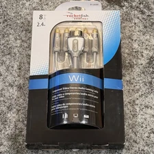 NEW - Rocketfish Gaming Nintendo Wii 8ft 2.4m Component Video/Stereo Audio Cable